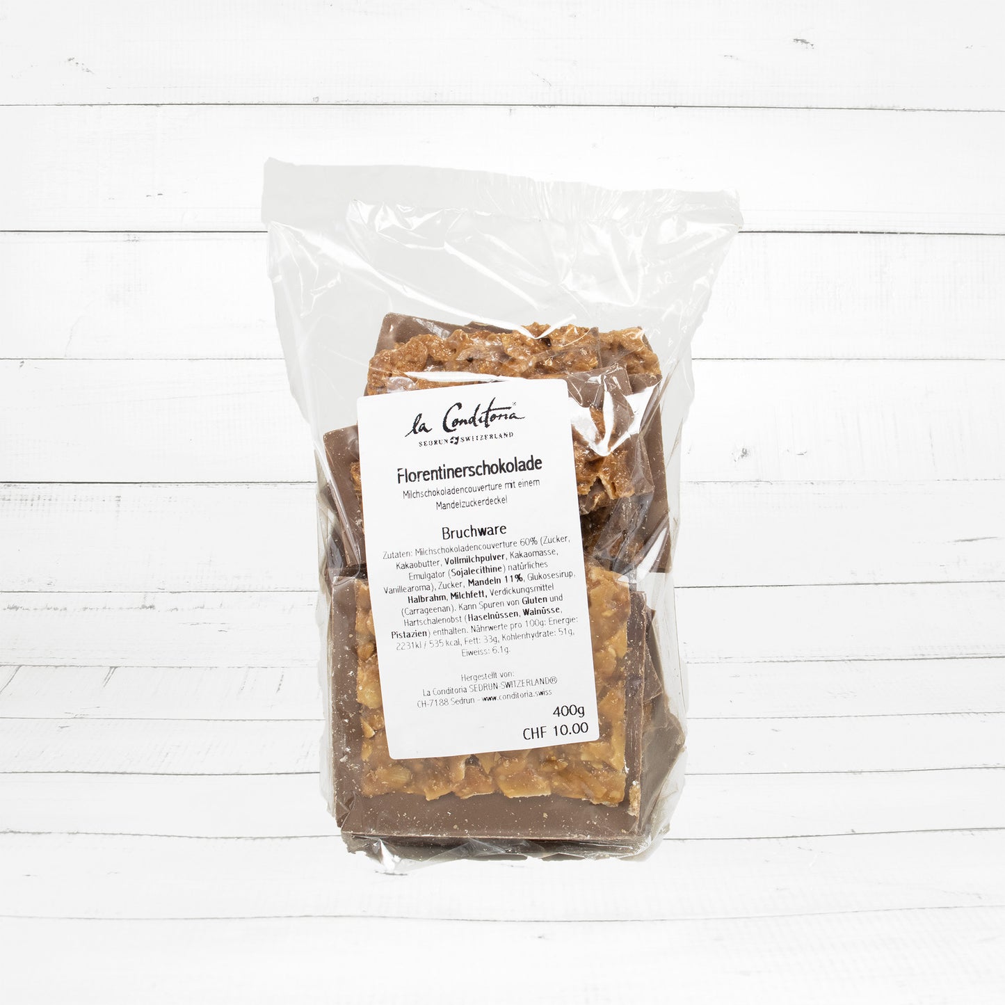 Bruchware: Florentiner Milchschokolade, 400g