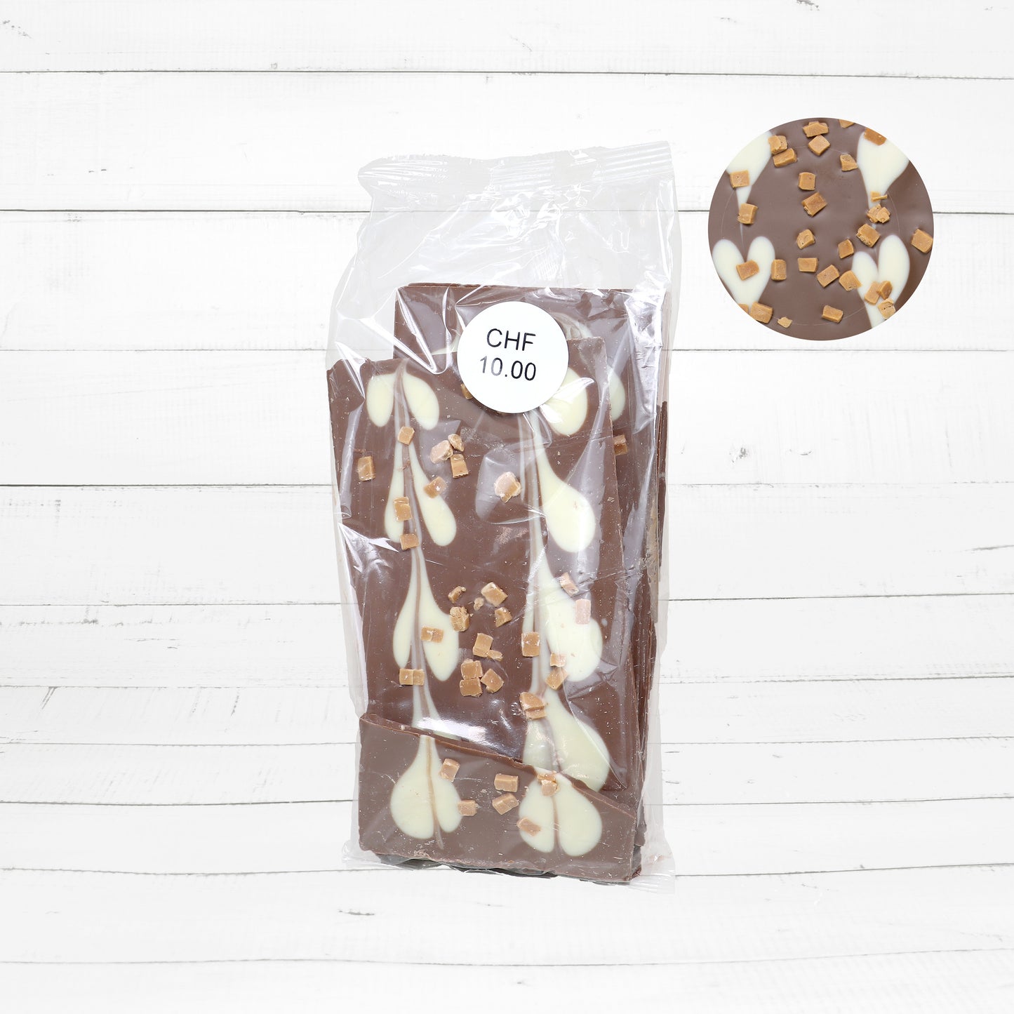 Bruchware: Milchschokolade mit Karamell, 400g