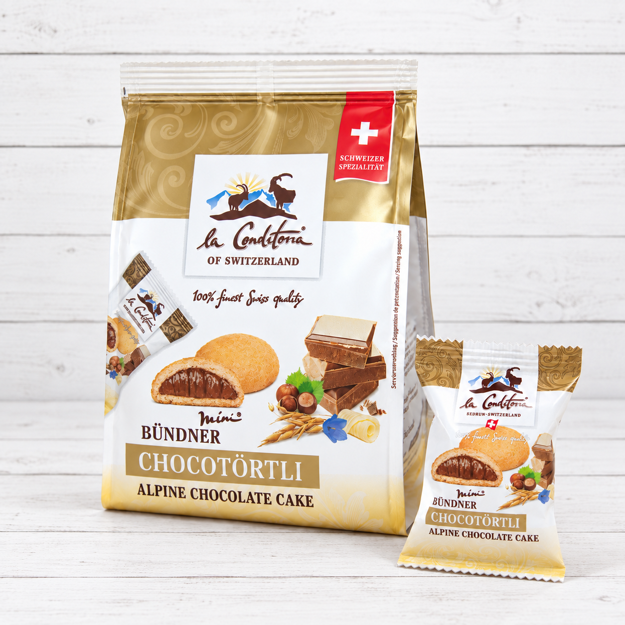 Beutel Mini Bündner Chocotörtli 114g