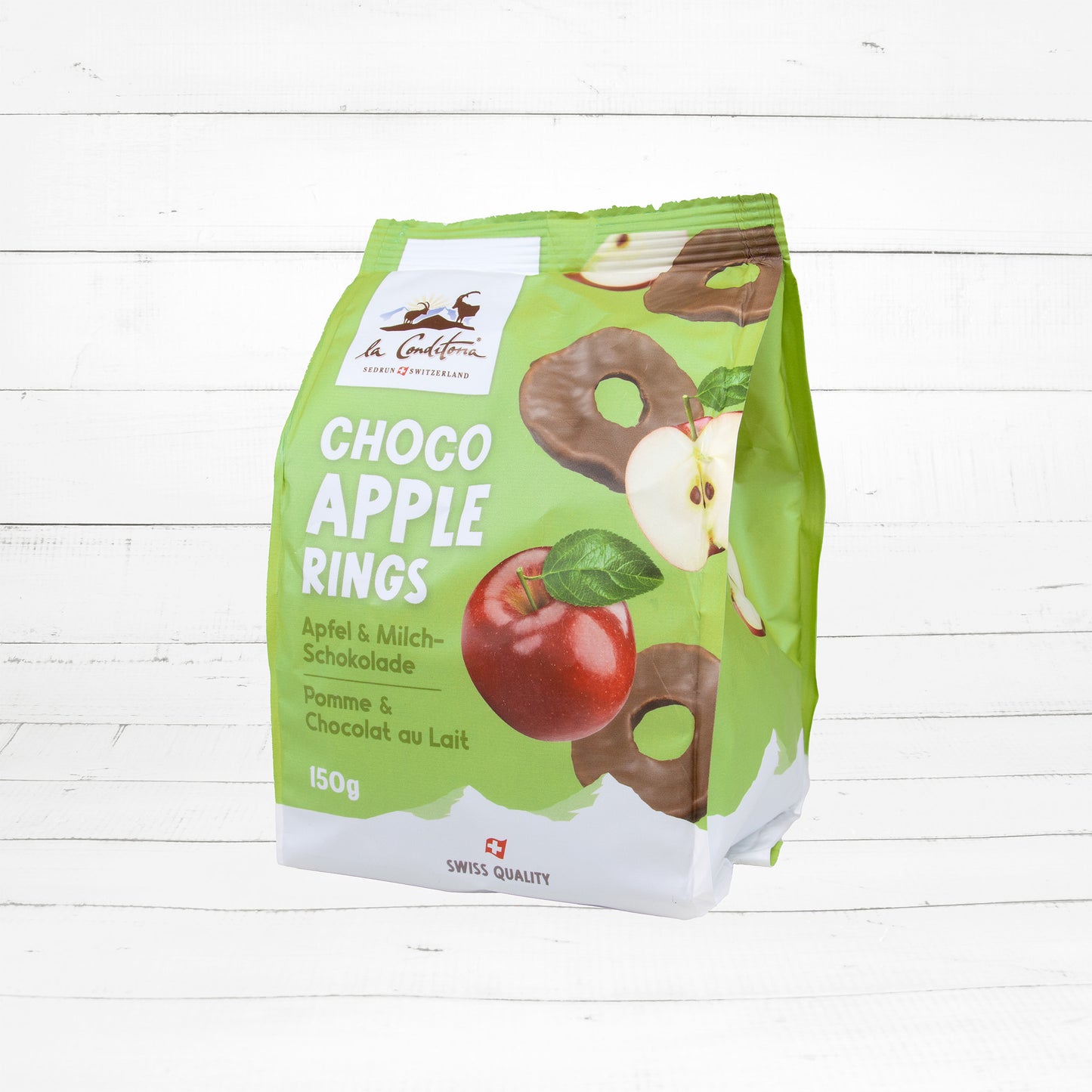 Apple Rings 150g I mit Milchschokolade