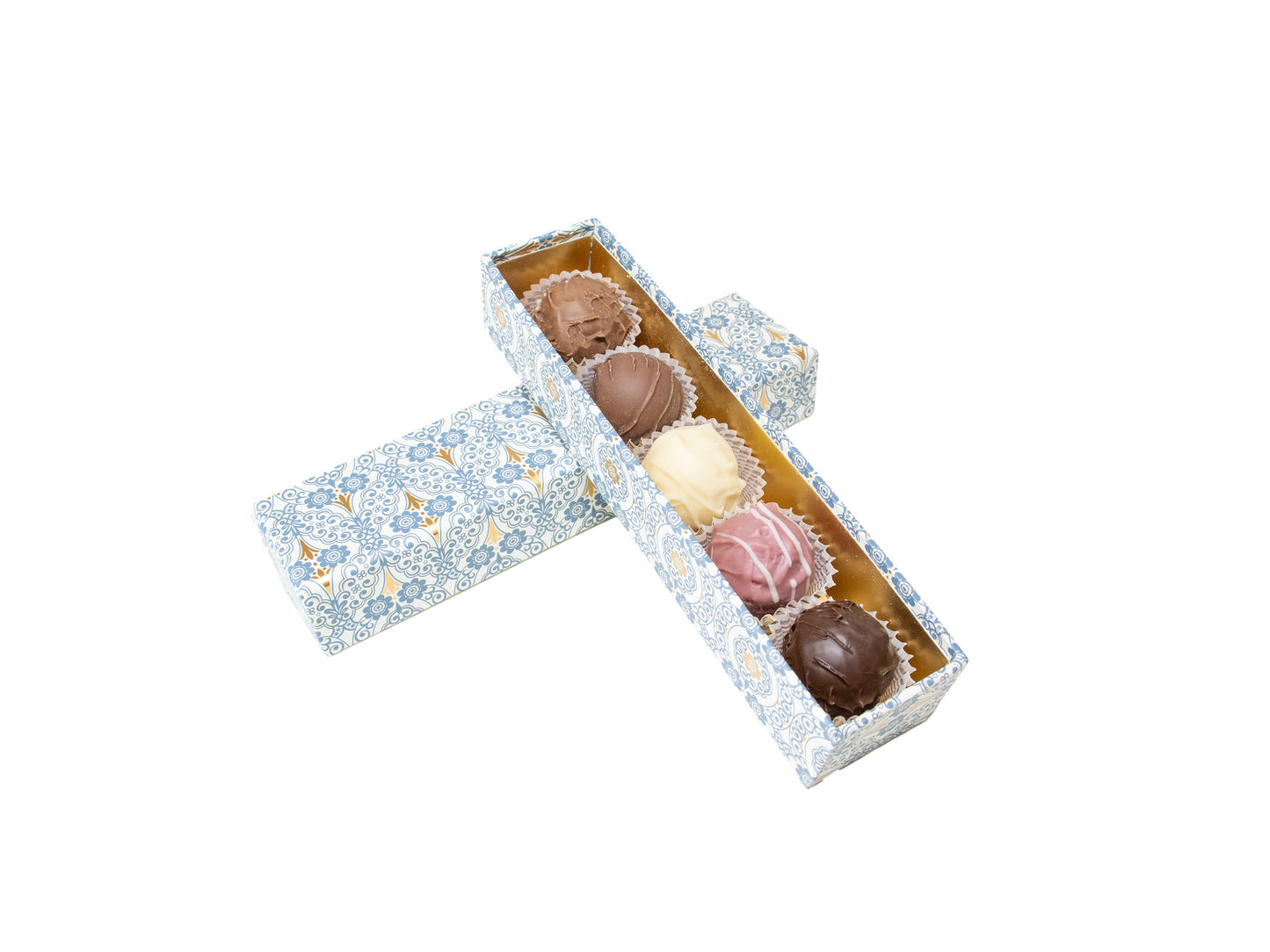 Alpentruffes in edler Schachtel lang, 5 Stk.