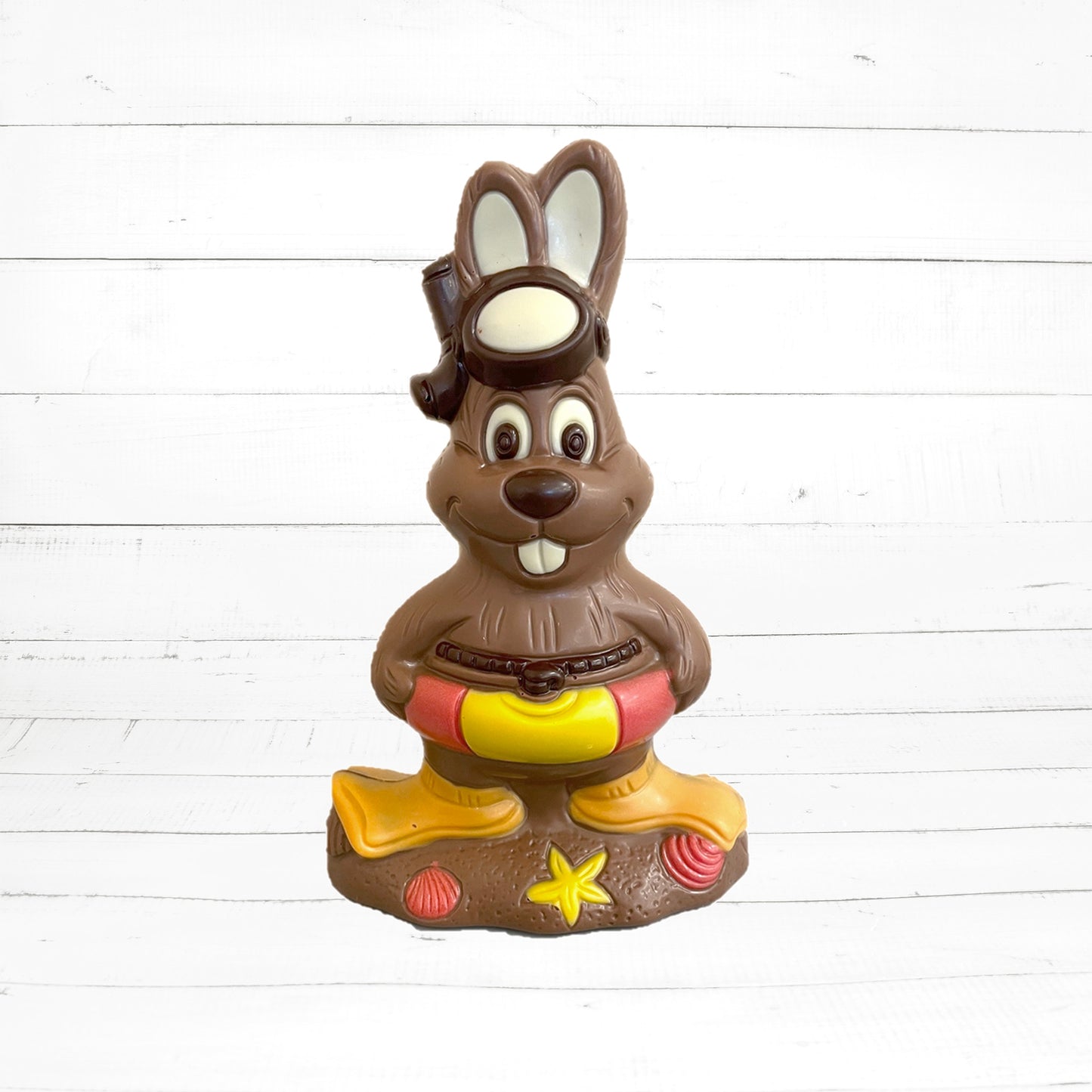 Osterhase "Taucherhase", 180g / 18.5cm