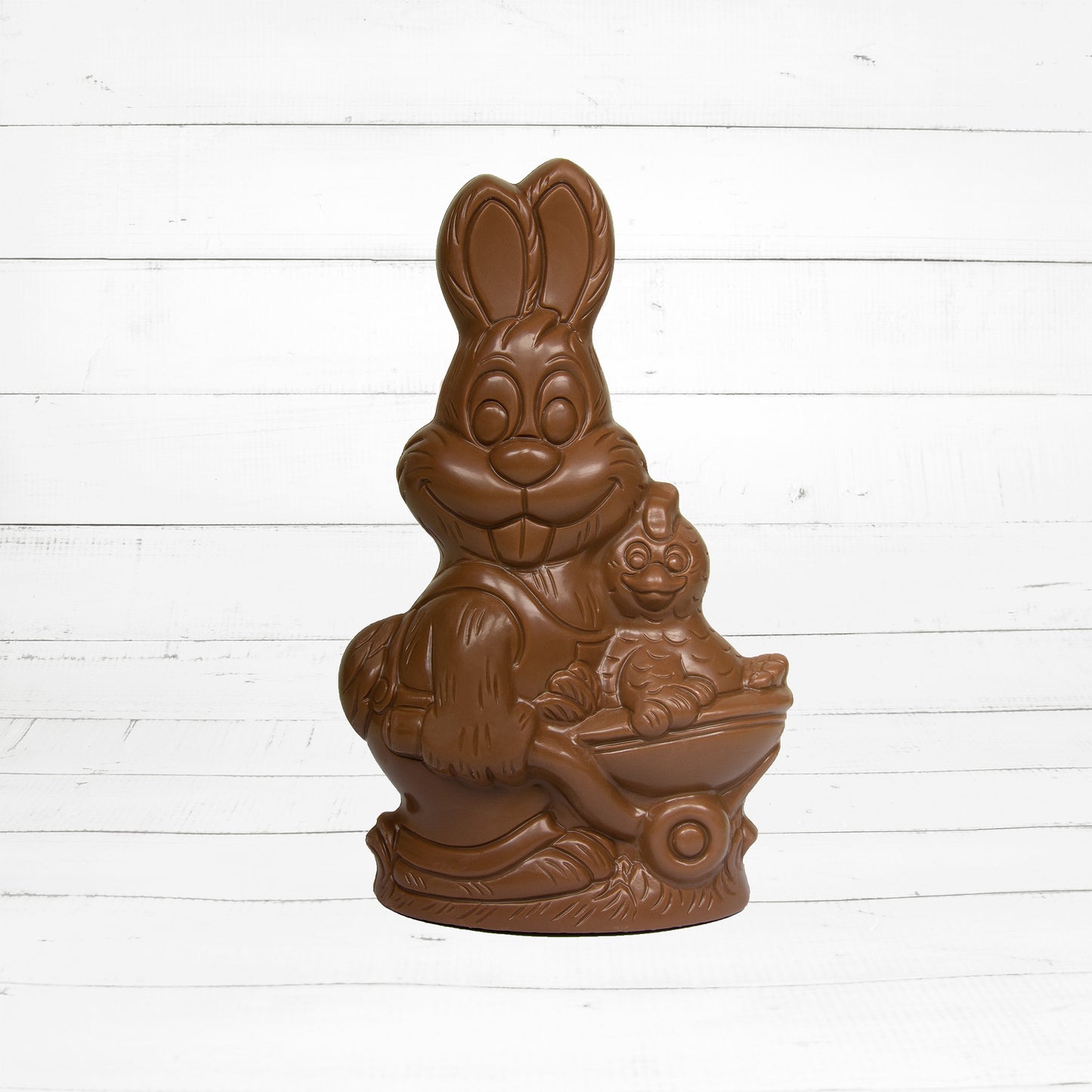 Osterhase mit Schubkarre 280g - La Conditoria SEDRUN-SWITZERLAND®