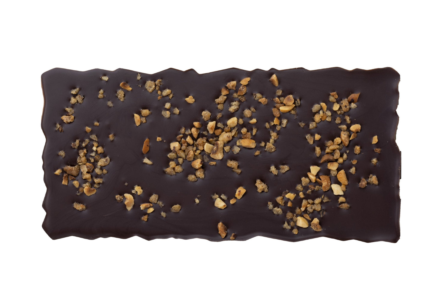 Dunkle Bruchschokolade mit Haselnusskrokant, 100g