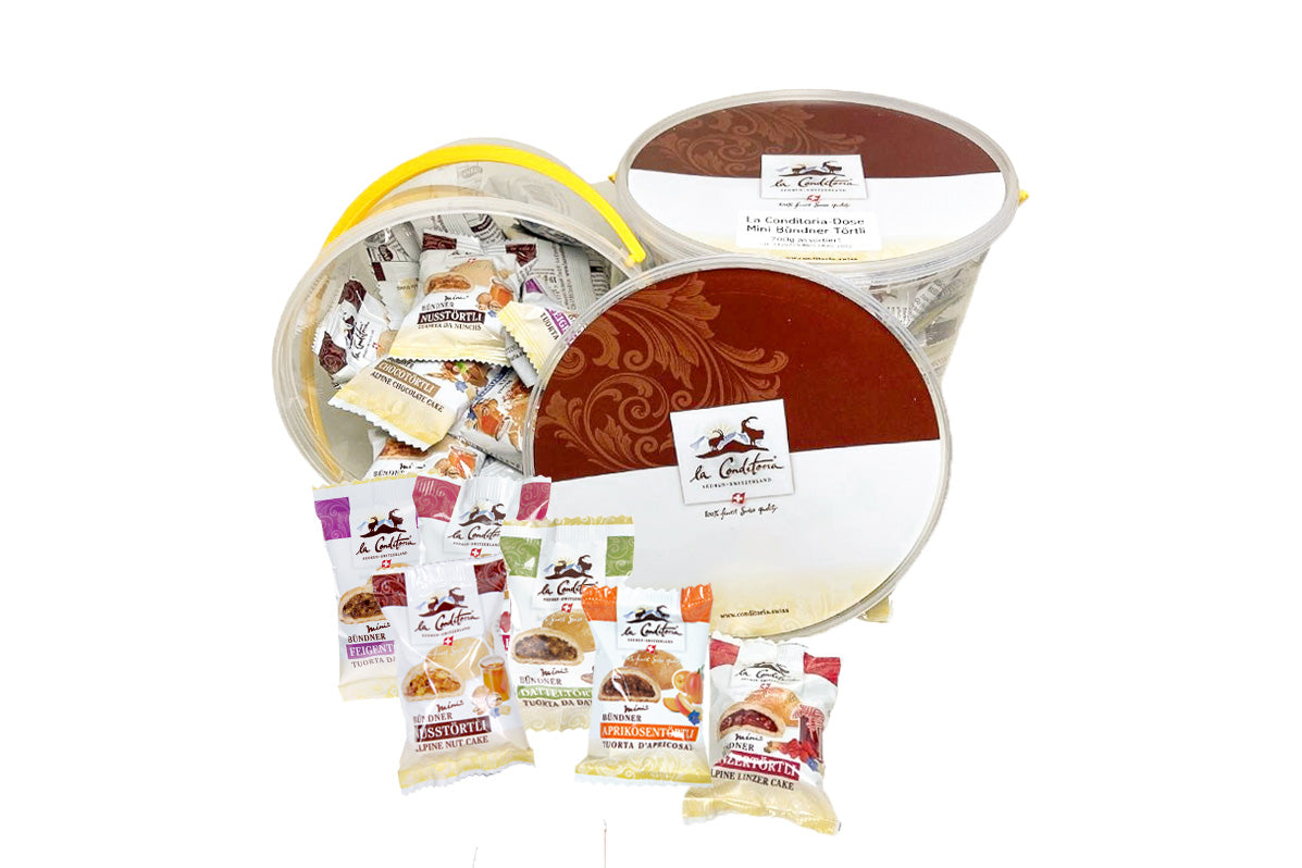 Genuss Eimer - MINI Bündner Törtli assortiert, 700g
