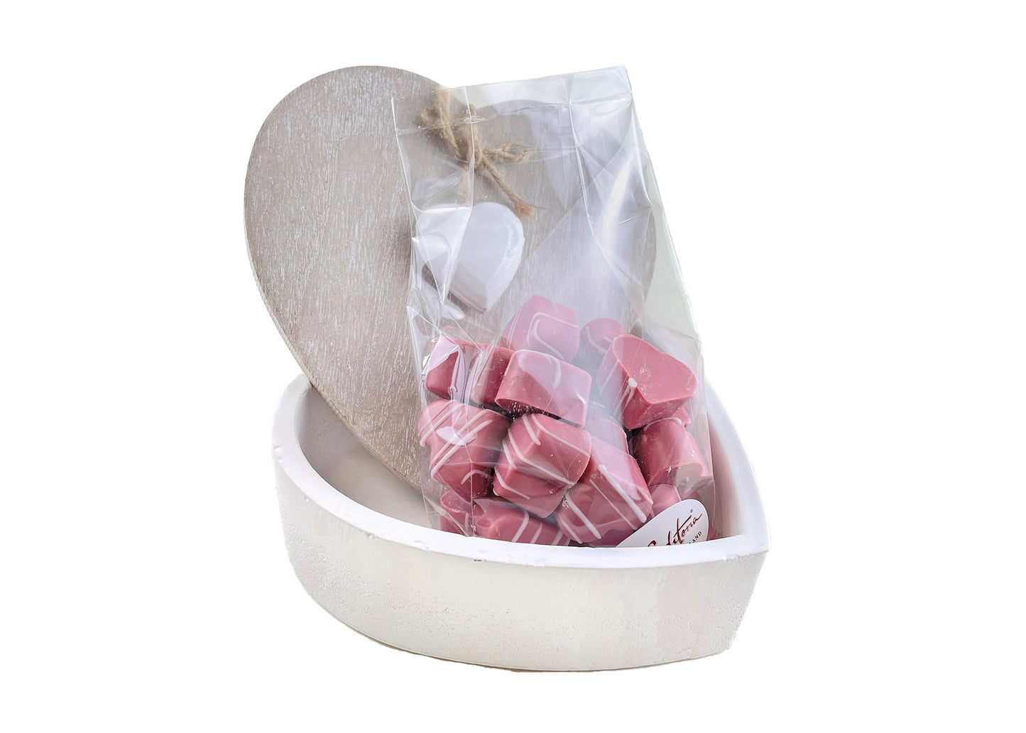 Herzpraliné in Herzschachtel 150g