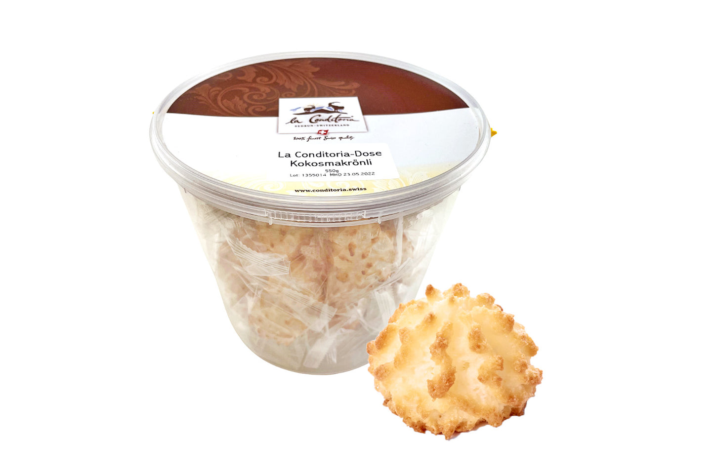 Eimer mit Mini Kokosmakrönli, 550g