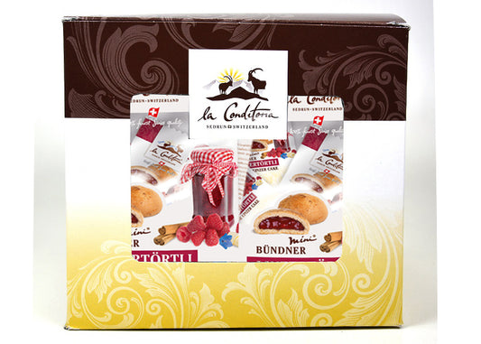 Multibox mit 4 Beutel à 12 Mini Bündner Linzertörtli 19 g