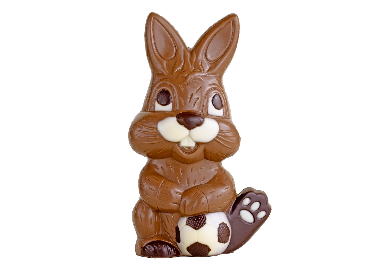 Osterhase Junge mit Ball