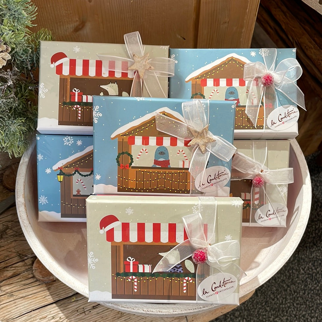 Winterschachtel mit 6 Truffes assortiert