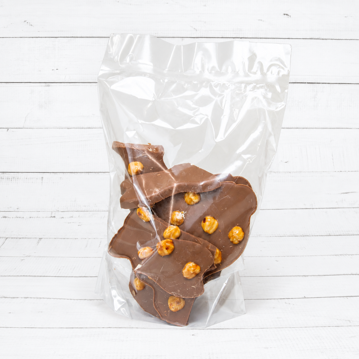 Milchschokolade mit karamellisierten Haselnüssen – Ausschussware, 300 g
