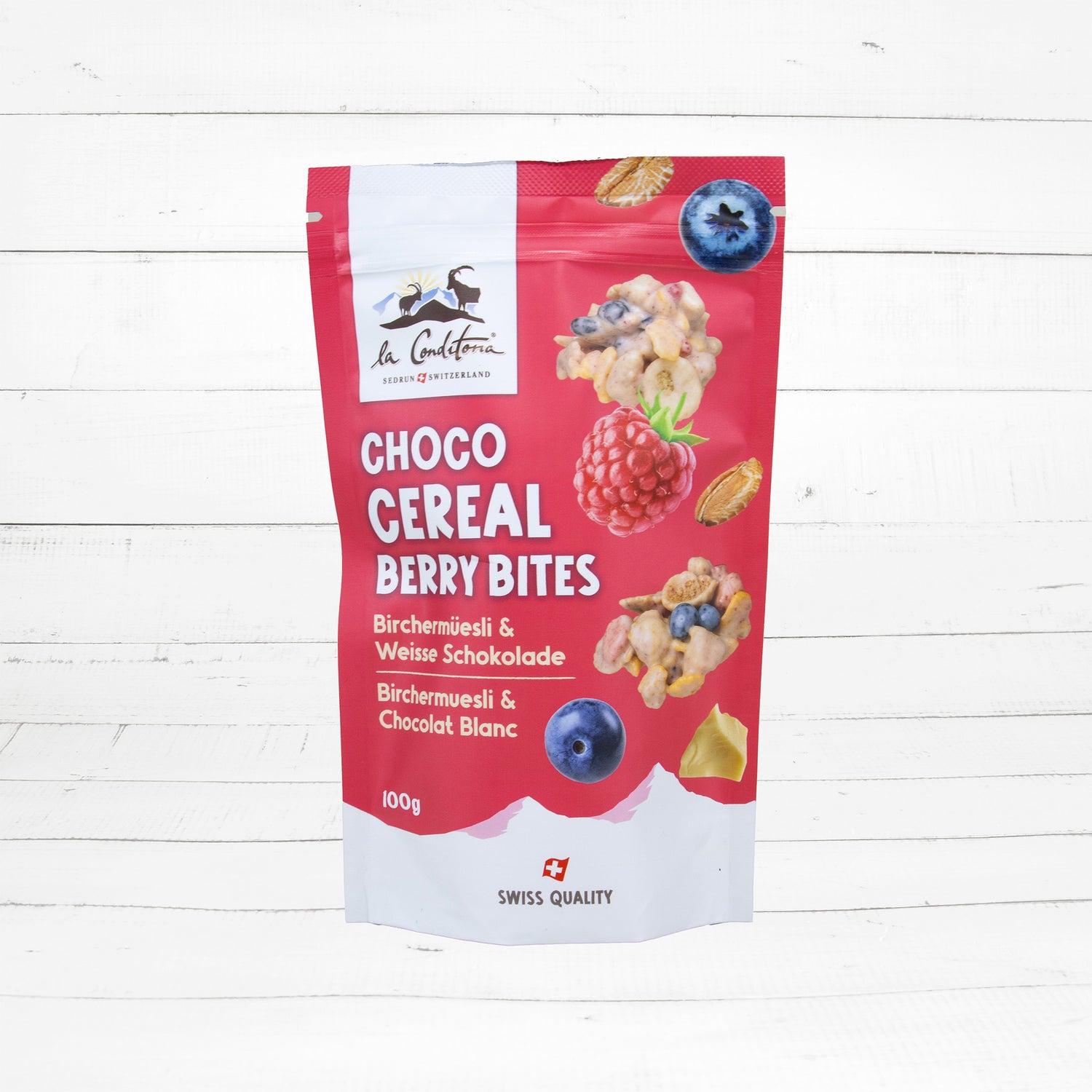 Choco Cereal Berry Bites 100g - La Conditoria SEDRUN-SWITZERLAND® 