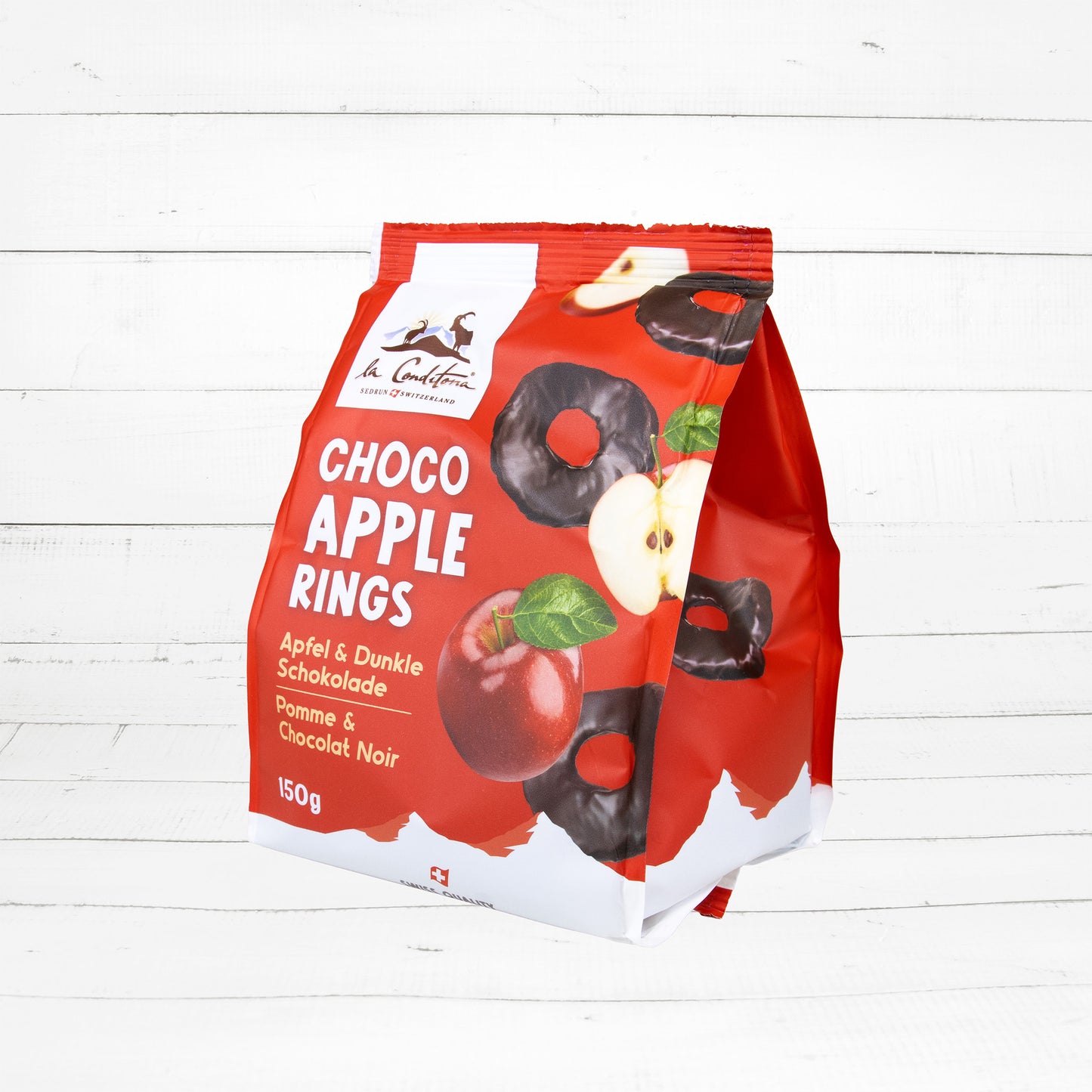 Apple Rings Dark 150g I mit dunkler Schokolade