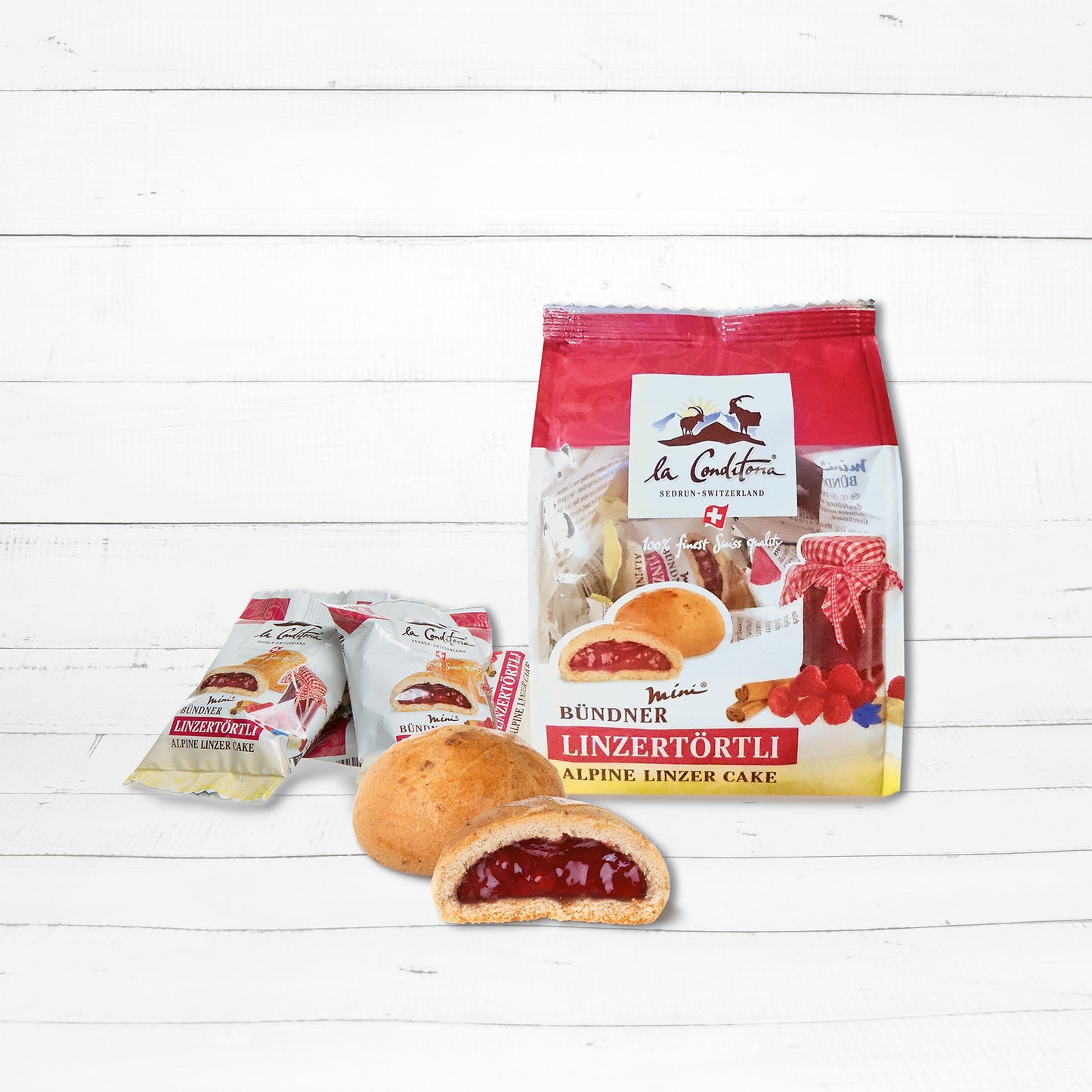 Beutel Mini Bündner Linzertörtli 114g