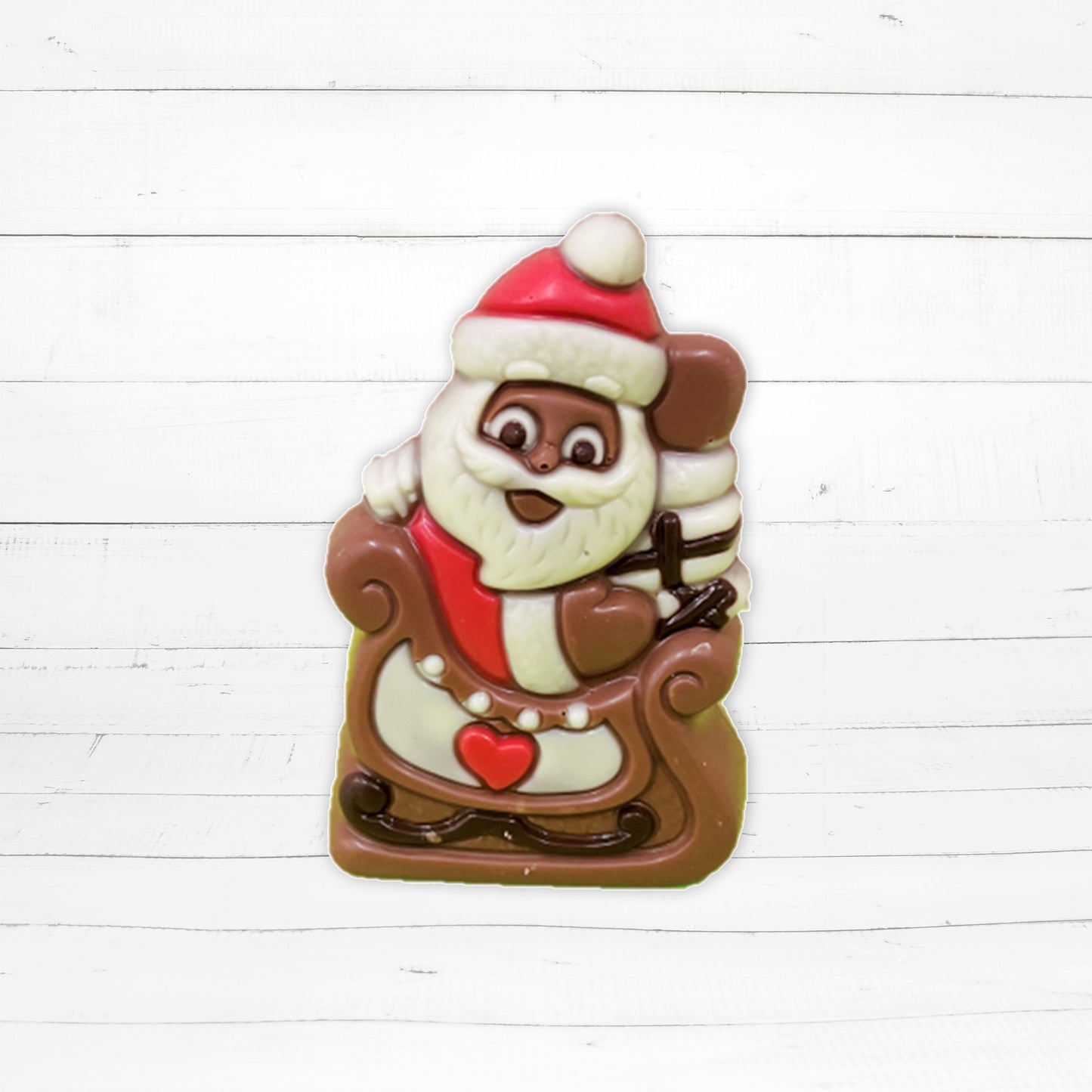 Mini Samichlaus mit Schlitten, Milchschokolade 50g