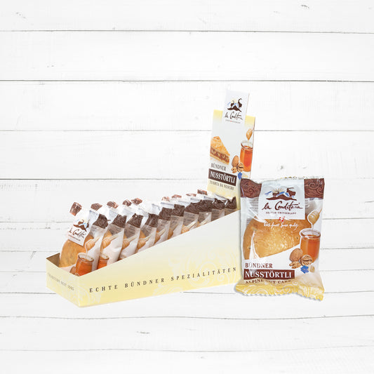 Bündner Nusstörtli Display, 10 x 75g