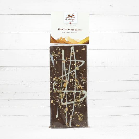 Dunkle Schokoladentafel mit Knäckebrot 100g