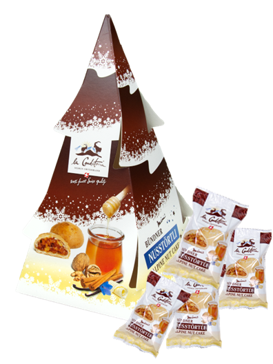Tannenbaum Mini Bündner Nüsstörtli 228g