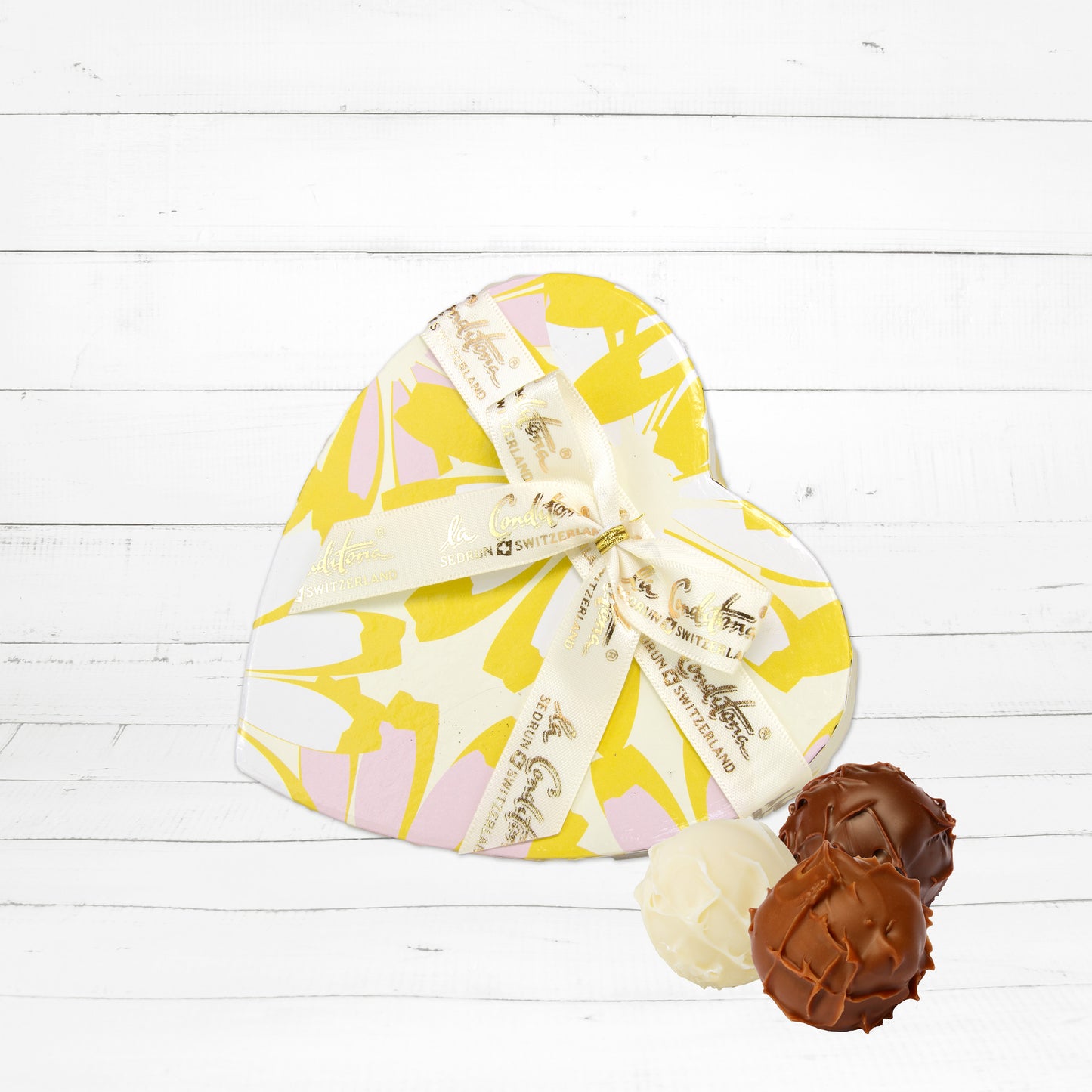 Alpentruffes - Herzschachtel „Sommergruss“ (9 Stk)