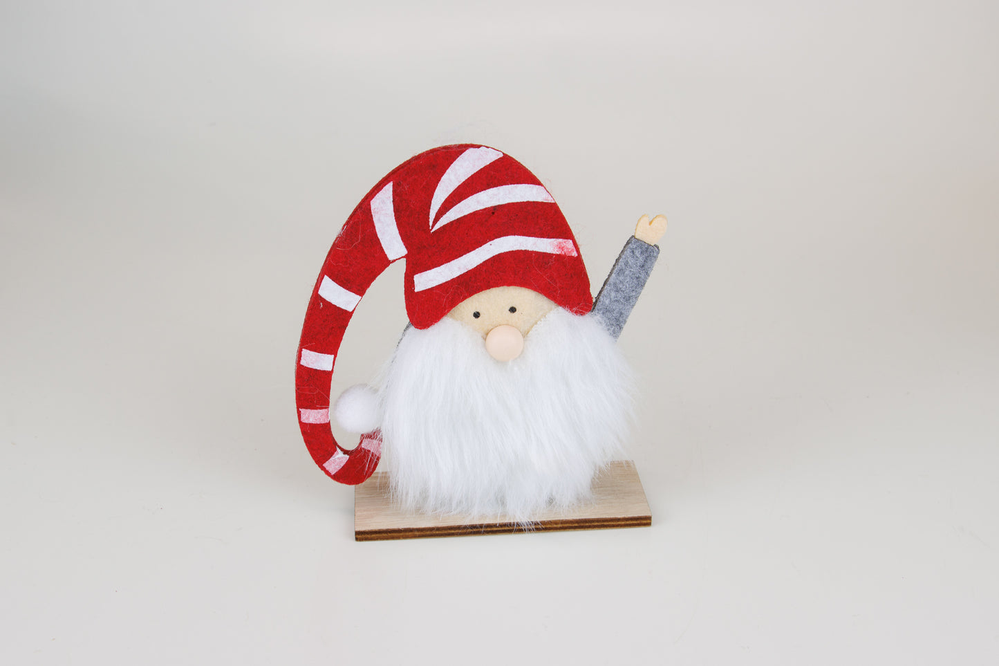Holz-Weihnachtsmann mit Bart