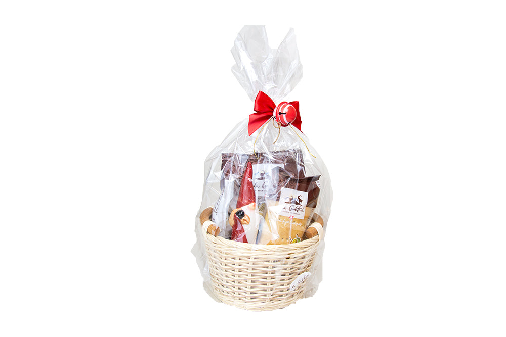 Geschenkkorb mit Samichlaus und Spezialitäten